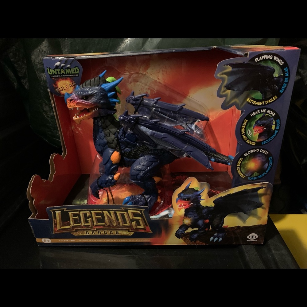 Untamed Legends Dragon Vulcan Interactive Toy New